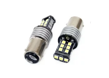 Amio - P21/5W 1157 12-24V 7.5W 6.000K 800lm LED CAN-BUS 15SMD 2835 -2ΤΕΜ (01641/AM)