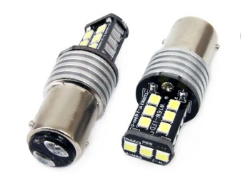 Amio - P21/5W 1157 12-24V 7.5W 6.000K 800lm LED CAN-BUS 15SMD 2835 -2ΤΕΜ (01641/AM)