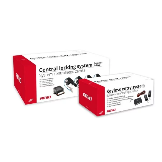 Amio - ΚΕΝΤΡΙΚΟ ΚΛΕΙΔΩΜΑ ΜΕ ΤΗΛΕΧΕΙΡΙΣΜΟ & ΗΛΕΚΤΡΟΜΑΓΝΗΤΙΚΕΣ ΚΛΕΙΔΑΡΙΕΣ (2 MASTER+ 2 SLAVE) - 1 τεμ. (01683/AM)