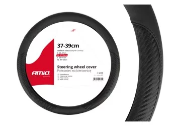 Amio - ΚΑΛΥΜΜΑ ΤΙΜΟΝΙΟΥ 37/39CM SWC-17 ΜΑΥΡΟ/CARBON - 1 τεμ. (01694/AM)