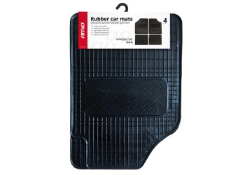 Amio - ΠΑΤΑΚΙΑ ΛΑΣΤΙΧΟ ΜΑΥΡΑ RCM-02 - 4 ΤΕΜ. (01710/AM)