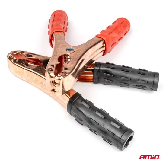 Amio - Μανταλάκια Μπαταρίας 150-300A για Καλώδια Φόρτισης με Ισχυρό Κράτημα και Αξιόπιστη Μεταφορά Ρεύματος για Εκκίνηση Οχήματος - 2 Τεμ. (01732/AM)