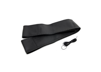 Amio - ΚΑΛΥΜΜΑ ΤΙΜΟΝΙΟΥ ΔΕΡΜΑΤΙΝΟ ΡΑΦΤΟ 37/39cm 92mm ΜΑΥΡΟ - 1 ΤΕΜ. (01761/AM)