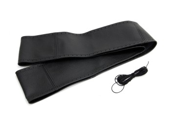 Amio - ΚΑΛΥΜΜΑ ΤΙΜΟΝΙΟΥ ΔΕΡΜΑΤΙΝΟ ΡΑΦΤΟ 43-45cm 92mm ΜΑΥΡΟ - 1 Τεμ. (01763/AM)