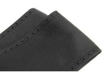 Amio - ΚΑΛΥΜΜΑ ΤΙΜΟΝΙΟΥ ΔΕΡΜΑΤΙΝΟ ΡΑΦΤΟ 43-45cm 92mm ΜΑΥΡΟ - 1 Τεμ. (01763/AM)