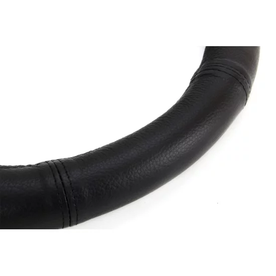 Amio - Κάλυμμα Τιμονιού Δερμάτινο διαμέτρου 35/37cm σε μαύρο χρώμα για Επιβατικά Αυτοκίνητα - 1 τεμ. (01764/AM)