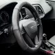 Amio - Κάλυμμα Τιμονιού Δερμάτινο διαμέτρου 35/37cm σε μαύρο χρώμα για Επιβατικά Αυτοκίνητα - 1 τεμ. (01764/AM)