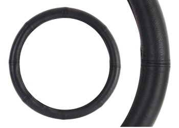 Amio - ΚΑΛΥΜΜΑ ΤΙΜΟΝΙΟΥ ΔΕΡΜΑΤΙΝΟ 37-39CM ΜΑΥΡΟ - 1 ΤΕΜ. (01765/AM)