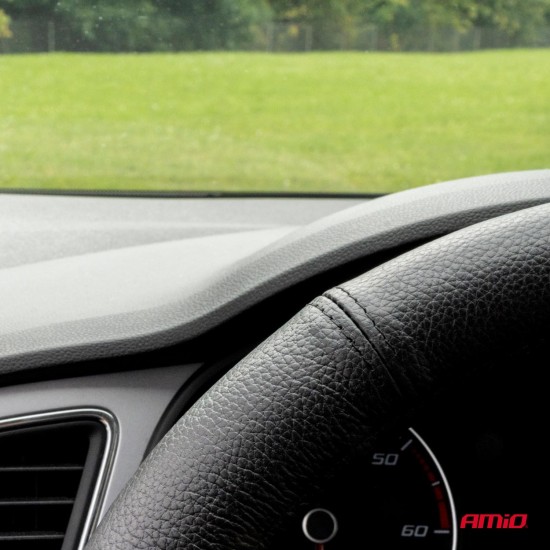 Amio - ΚΑΛΥΜΜΑ ΤΙΜΟΝΙΟΥ ΔΕΡΜΑΤΙΝΟ XXL 44-46 CM ΜΑΥΡΟ - 1 ΤΕΜ. (01769/AM)