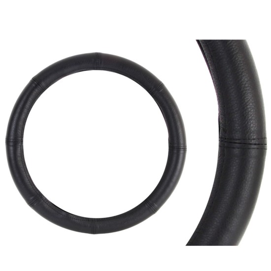 Amio - ΚΑΛΥΜΜΑ ΤΙΜΟΝΙΟΥ ΔΕΡΜΑΤΙΝΟ 3XL 47-49CM ΜΑΥΡΟ - 1 TEM. (01770/AM)