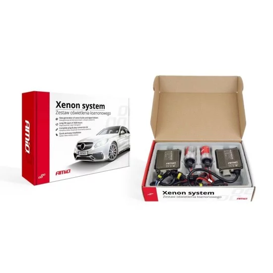 Amio - H4-3 8000K 12/24V BIXENON KIT XENON CANBUS BALLAST 35W - 1 ΤΕΜ. (01793/AM)