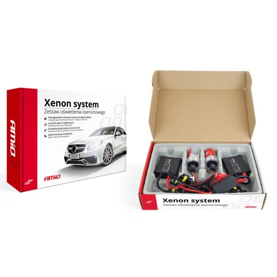 Amio - H7M 6000K 9-16V KIT XENON SLIM BALLAST 35W – 1 ΤΕΜ. (01949/AM)