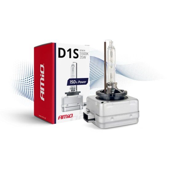 Amio - D1S 12V 5.500k 35W ΑΝΤΑΛΛΑΚΤΙΚΗ ΛΑΜΠΑ 150% POWER - 1 ΤΕΜ. (01968/AM)