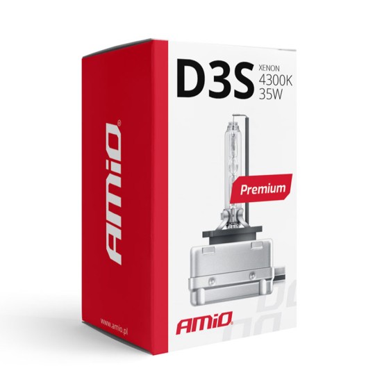 Amio - ΑΝΤΑΛΛΑΚΤΙΚΗ ΛΑΜΠΑ ΧΕΝΟΝ PREMIUM D3S 12V 4.300k 35W - 1 TEM. (01978/AM)