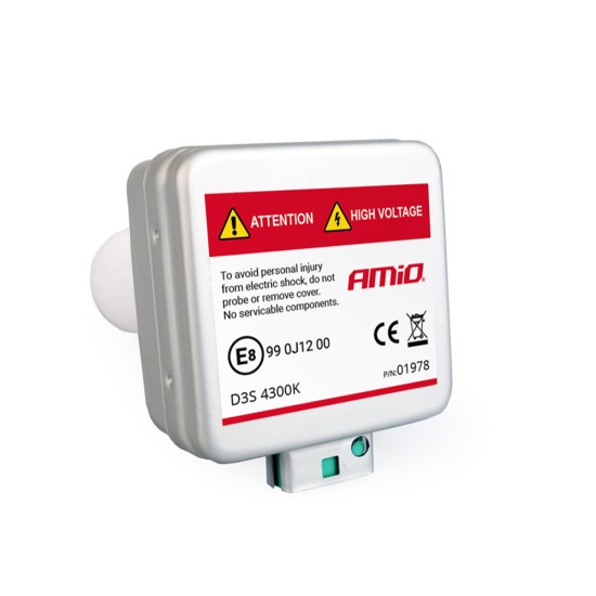 Amio - ΑΝΤΑΛΛΑΚΤΙΚΗ ΛΑΜΠΑ ΧΕΝΟΝ PREMIUM D3S 12V 4.300k 35W - 1 TEM. (01978/AM)