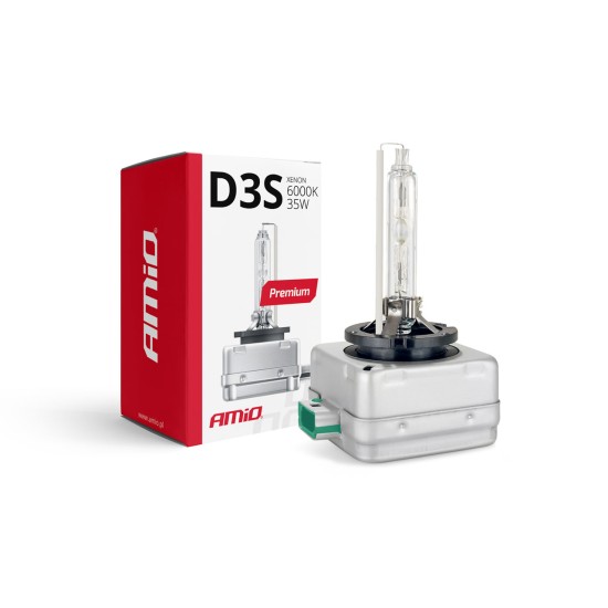Amio - D3S 12V 6.000k 35W ΑΝΤΑΛΛΑΚΤΙΚΗ ΛΑΜΠΑ PREMIUM - 1 ΤΕΜ. (01979/AM)