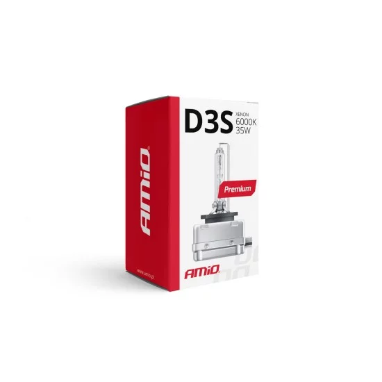 Amio - D3S 12V 6.000k 35W ΑΝΤΑΛΛΑΚΤΙΚΗ ΛΑΜΠΑ PREMIUM - 1 ΤΕΜ. (01979/AM)