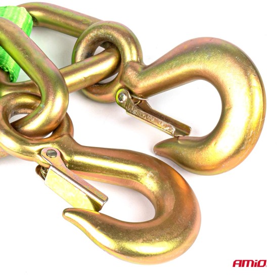 Amio - ΙΜΑΝΤΑΣ ΡΥΜΟΥΛΚΗΣΗΣ ΒΑΡΕΩΣ ΤΥΠΟΥ 9 ΤΟΝΩΝ (ΜΕ 2 ΜΕΓΑΛΟΥΣ ΓΑΝΤΖΟΥΣ) (EXTREME 4X4 OFF ROAD) - 5m Χ 60mm - 1 τεμ. (02015ZET/AM)