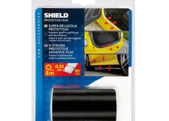 Αυτοκόλλητη Ταινία SHIEL D προστασίας απο γρατσουνιές 80mmX500cm Βούρτσας Μαύρη