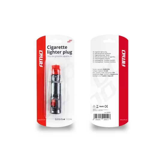 Amio - ΦΙΣ ΑΝΑΠΤΗΡΑ 12/24V 2 ΣΕ 1 - ΜΕ ΔΙΑΚΟΠΤΗ - 1 ΤΕΜ. (02051/AM)