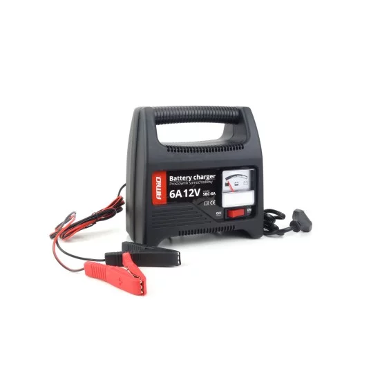 Amio - ΦΟΡΤΙΣΤΗΣ ΜΠΑΤΑΡΙΑΣ 12V 6A - 1 τεμ. (02085/AM)