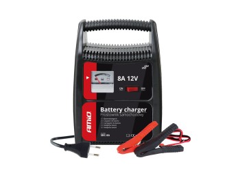 Amio - ΦΟΡΤΙΣΤΗΣ ΜΠΑΤΑΡΙΑΣ 12V 8A - 1 τεμ. (02086/AM)