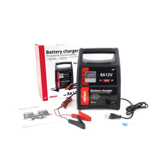 Amio - ΦΟΡΤΙΣΤΗΣ ΜΠΑΤΑΡΙΑΣ 12V 8A - 1 τεμ. (02086/AM)