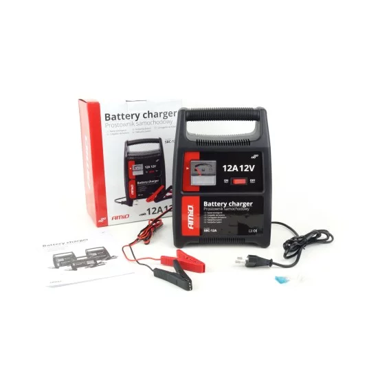Amio - ΦΟΡΤΙΣΤΗΣ ΜΠΑΤΑΡΙΑΣ 12V 12A - 1 τεμ. (02089/AM)