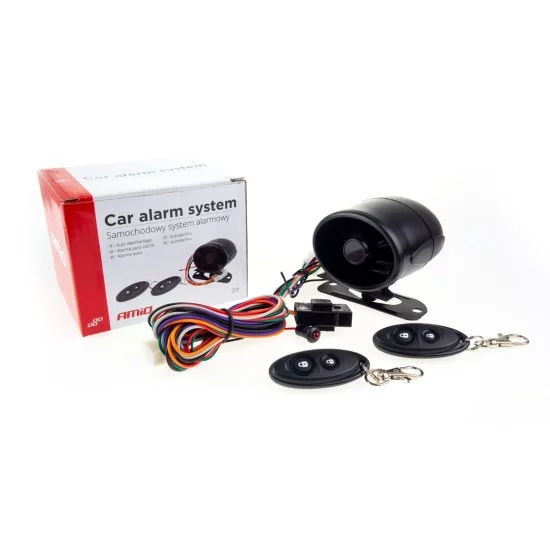 Amio - ΣΥΝΑΓΕΡΜΟΣ ΑΥΤΟΚΙΝΗΤΟΥ 12V ΜΕ 2 ΤΗΛΕΧΕΙΡΙΣΤΗΡΙΑ - 1 τεμ. (02090/AM)