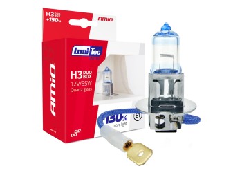 Amio - H3 12V 55W PK22s LUMITEC LIMITED +130% UP TO 40m - 2 ΤΕΜ. (02102/AM)