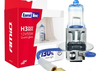 Amio - H3 12V 55W PK22s LUMITEC LIMITED +130% UP TO 40m - 2 ΤΕΜ. (02102/AM)