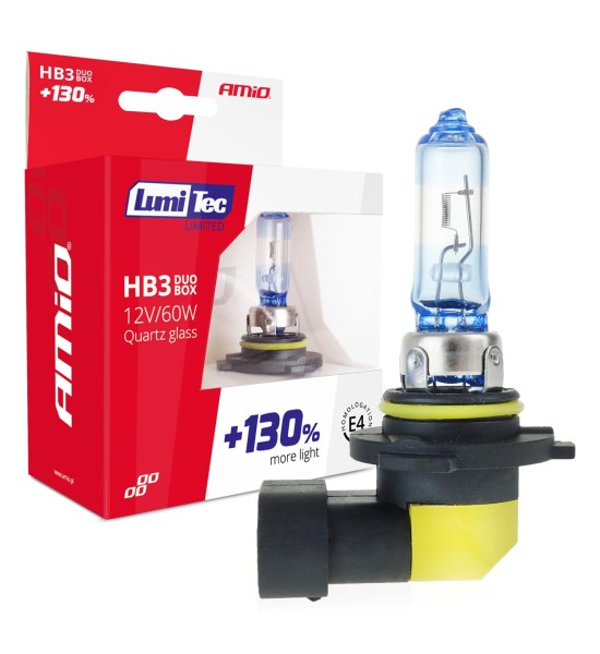 Amio - HB3 9005 12V 60W LUMITEC LIMITED +130% UP TO 40m - 2 ΤΕΜ. (02103/AM)