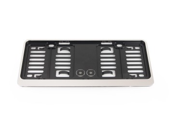 Amio - ΠΛΑΙΣΙΟ ΠΙΝΑΚΙΔΑΣ ΠΛΑΣΤΙΚΟ ΜΑΥΡΟ/ΑΣΗΜΙ (USA/JAPAN ΠΙΝΑΚΙΔΕΣ) 30,6 cm x 11,5 cm - 1 ΤΕΜ. (02109/AM)