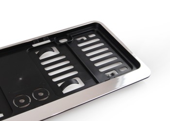 Amio - ΠΛΑΙΣΙΟ ΠΙΝΑΚΙΔΑΣ ΠΛΑΣΤΙΚΟ ΜΑΥΡΟ/ΑΣΗΜΙ (USA/JAPAN ΠΙΝΑΚΙΔΕΣ) 30,6 cm x 11,5 cm - 1 ΤΕΜ. (02109/AM)