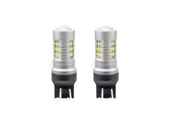 Amio - W21/5W T20 12/24V 6,2W 5600K LED 24xSMD3030 CAN-BUS ΛΕΥΚΟ 18x56mm 2ΤΕΜ. (02126/AM)