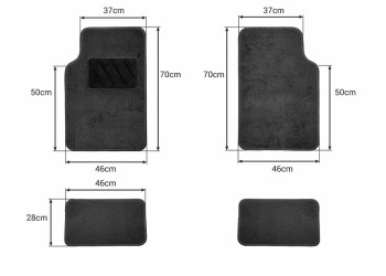 Amio - ΠΑΤΑΚΙΑ ΜΟΚΕΤΑ UNIVERSAL II ΜΑΥΡΑ -4 ΤΕΜ. (02128/AM)