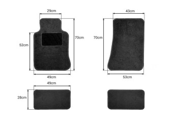 Amio - ΠΑΤΑΚΙΑ ΜΟΚΕΤΑ UNIVERSAL III ΜΑΥΡΑ -4 ΤΕΜ. (02129/AM)
