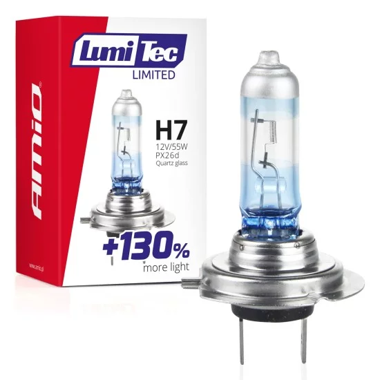 Amio - H7 12V 55W P14,5s LUMITEC LIMITED +130% UP TO 40m - 1 ΤΕΜ. (02133/AM)
