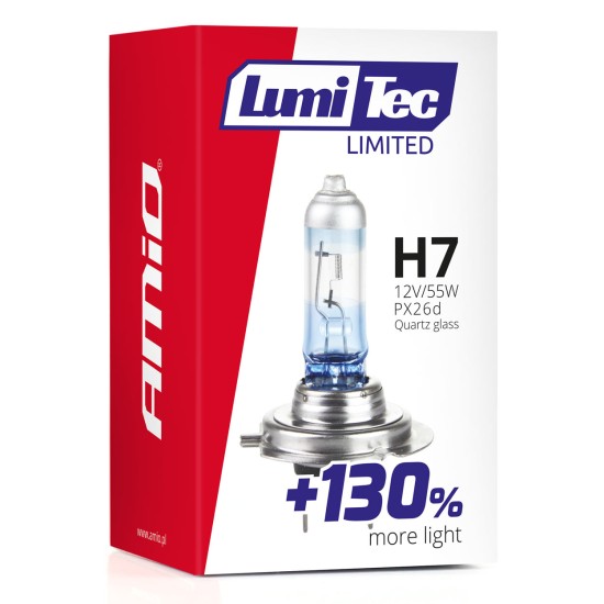 Amio - H7 12V 55W P14,5s LUMITEC LIMITED +130% UP TO 40m - 1 ΤΕΜ. (02133/AM)