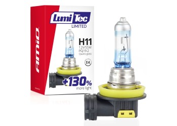 Amio - H11 12V 55W PGJ19-2 LUMITEC LIMITED +130% UP TO 40m - 1 ΤΕΜ. (02134/AM)