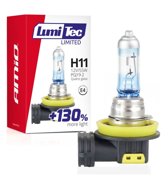 Amio - H11 12V 55W PGJ19-2 LUMITEC LIMITED +130% UP TO 40m - 1 ΤΕΜ. (02134/AM)