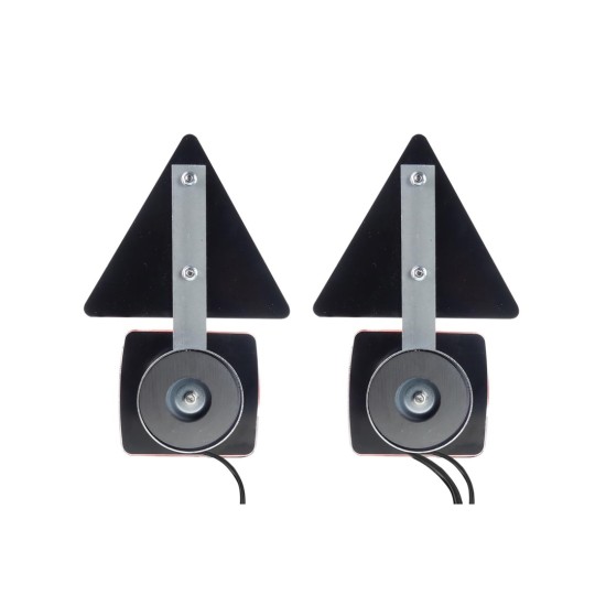 Amio - ΦΑΝΑΡΙΑ ΠΙΣΩ ΤΡΕΙΛΕΡ ΜΑΓΝΗΤΙΚΑ LED ΜΕ ΚΑΛΩΔΙΟ ΚΑΙ ΤΡΙΓΩΝΑ 7pin 12V 240x140x37mm TLS02 – 2 ΤΕΜ. (02140/AM)