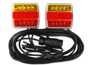 Amio - ΦΑΝΑΡΙΑ ΠΙΣΩ ΤΡΕΙΛΕΡ ΜΑΓΝΗΤΙΚΑ LED ΜΕ ΚΑΛΩΔΙΟ 7pin 12V 100x95x37mm TLS03 – 2 ΤΕΜ. (02141/AM)