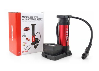 Amio - ΤΡΟΜΠΑ ΑΕΡΟΣ ΠΟΔΗΛΑΤΟΥ ΠΟΔΙΟΥ ΑΛΟΥΜΙΝΙΟΥ ΜΕ ΜΑΝΟΜΕΤΡΟ - 1 τεμ. (02147/AM)