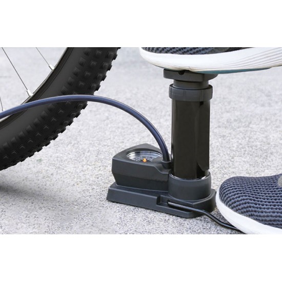 Amio - ΤΡΟΜΠΑ ΑΕΡΟΣ ΠΟΔΗΛΑΤΟΥ ΠΟΔΙΟΥ ΑΛΟΥΜΙΝΙΟΥ ΜΕ ΜΑΝΟΜΕΤΡΟ - 1 τεμ. (02147/AM)