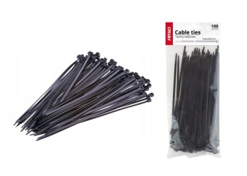 Amio - ΔΕΜΑΤΙΚΑ/ΔΕΤΙΚΑ ΚΑΛΩΔΙΩΝ TIE WRAP 3,6 X 150mm (ΜΑΥΡΟ) - 100 ΤΕΜ.  (02153/AM)