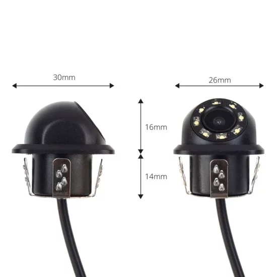 Amio - ΚΑΜΕΡΑ ΟΠΙΣΘΟΠΟΡΕΙΑΣ ΜΕ LED NIGHT VISION 18mm HD-305 - 1 ΤΕΜ. (02165/AM)