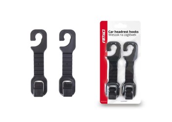 Amio - ΓΑΝΤΖΟΙ (ΚΡΕΜΑΣΤΡΕΣ) ΠΡΟΣΚΕΦΑΛΟΥ (ΜΑΥΡΟ) -2ΤΕΜ - 2 ΤΕΜ. (02167/AM)