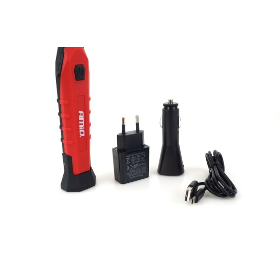 Amio - ΦΑΚΟΣ WT01 12/24/230V/MICRO USB COB LED 150/300lm 3W ΜΕ ΜΑΓΝΗΤΙΚΗ ΒΑΣΗ+ΓΑΝΤΖΟΣ - 1 τεμ. (02170/AM)