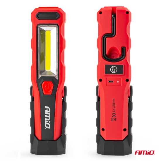 Amio - ΦΑΚΟΣ WT02 12/24/230V/MICRO USB COB LED 150/300lm 3W ΜΕ ΜΑΓΝΗΤΙΚΗ ΒΑΣΗ+ΓΑΝΤΖΟΣ - 1 τεμ. (02171/AM)